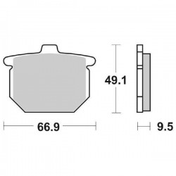 PASTIGLIE FRENO SBS HF 517 ANTERIORI HONDA CB750-900