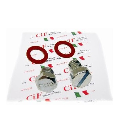 KIT VITI CARICO-SCARICO  OLIO MOTORE VESPA PX PE PK