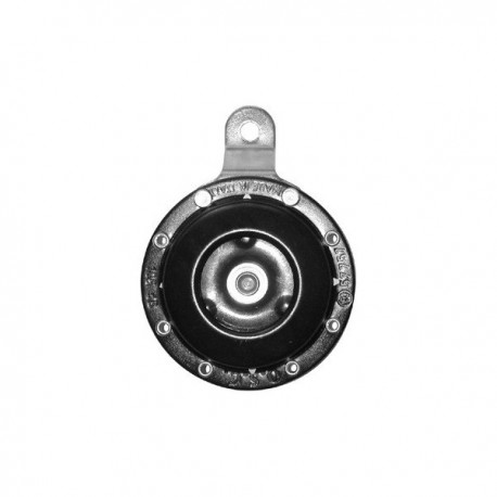 CLACSON NERO 12V CC. D.80MM CON STAFFA SCOOTER TARGATI