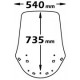 PARABREZZA ISOTTA TIPO ORIGINALE ALTO SUZUKI 650 2003-05