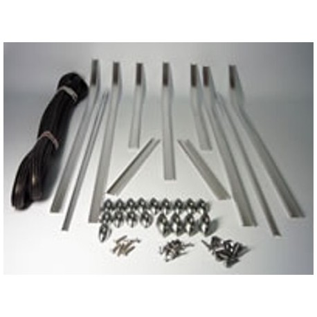 SERIE STRISCE PEDANA COMPLETA PER VESPA 125 VN1T 1954-55 VN2 1956-57 PRODOTTO ITALIANO DI OTTIMA QUALITA'