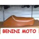 SELLA CON GOBBA DI COLORE MARRONE CUOIO PER VESPA 50 90 N L R SPECIAL