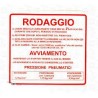 ADESIVO NORME RODAGGIO ROSSO 2% 1,2 KG VESPA 50 90 V5SS 90 V9SS 120 X 109 MM