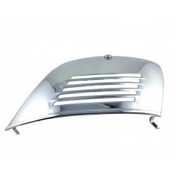 SCOCCHINO SPORTELLO COFANO MOTORE CROMATO CON SERRATURA PER VESPA 50 90  125 PRIMAVERA ET3