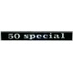 SCRITTA TARGHETTA POSTERIORE IN ALLUMINIO PER VESPA 50 SPECIAL