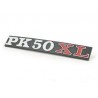 SCRITTA TARGHETTA LATERALE PER VESPA PK 50 XL
