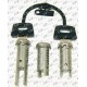 KIT SERRATURA 3 CILINDRETTI CON CHIAVI PER VESPA PK 50 125 FL FL2 HP AUTOMATICA