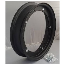 CERCHIO RUOTA NERO OPACO 300 10" 350 10" VESPA 50 125 PX PE APE