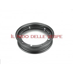 CERCHIO RUOTA NERO ARGENTATO 300 10" 350 10" VESPA 50 125 PX PE APE