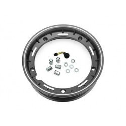 CERCHIO RUOTA 2.50 10" IN LEGA TUBELESS NERO ARGENTATO MODELLO SPORT VESPA 50 125 PRIMAVERA ET3 PX PE