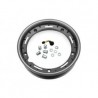 CERCHIO RUOTA 2.50 10" IN LEGA TUBELESS NERO ARGENTATO MODELLO SPORT VESPA 50 125 PRIMAVERA ET3 PX PE