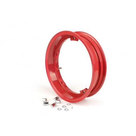 CERCHIO RUOTA 2.10 10" IN LEGA TUBELESS ROSSO MODELLO MARGHERITA VESPA 50 125 PRIMAVERA ET3 PX PE