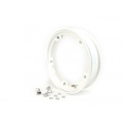 CERCHIO RUOTA 2.10 10" IN LEGA TUBELESS BIANCO MODELLO MARGHERITA VESPA 50 125 PRIMAVERA ET3 PX PE