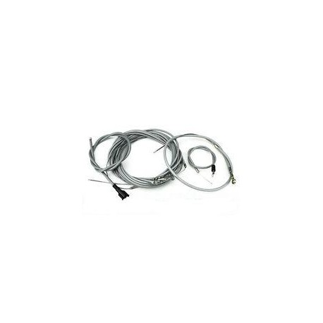 SERIE CAVI (8 PZ) GRIGI PER TRASMISSIONI GRIGIA PER VESPA 125 150 200 PX 2° SERIE PE ARCOBALENO MILLENNIUM