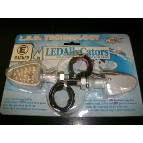 COPPIA FRECCE A LED MOTRAX ALLUMINIO
