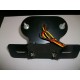FANALE POSTERIORE NERO MOTRAX "EYE" UNIVERSALE STOP A LEDS  CON SUPPORTO TARGA METALLO