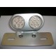 FANALE POSTERIORE ALLUMINIO MOTRAX "EYE" UNIVERSALE STOP A LEDS  CON SUPPORTO TARGA METALLO