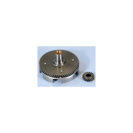 COPPIA TRASMISSIONE CAMPANA FRIZIONE POLINI DENTI ELICOIDALI Z 18-67 VESPA 50/75 PK-PX XL-SPECIAL