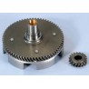 COPPIA TRASMISSIONE CAMPANA FRIZIONE POLINI DENTI ELICOIDALI Z 18-67 VESPA 50/75 PK-PX XL-SPECIAL