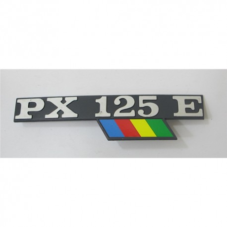 SCRITTA TARGHETTA LATERALE VESPA PX 125 E PX125E ARCOBALENO