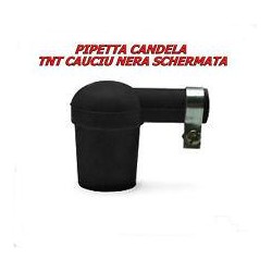 ATTACCO CANDELA SILICONE NERO SCHERMATO