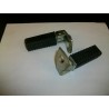 COPPIA POGGIAPIEDI CON OCCHIELLO PER MOTO E SCOOTER
