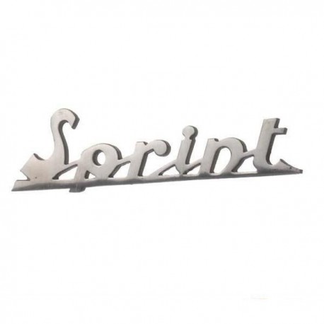 SCRITTA TARGHETTA  ANTERIORE "SPRINT" LUNGHEZZA 80MM VESPA SPRINT 150-SPRINT VELOCE