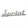 SCRITTA TARGHETTA  ANTERIORE "SPRINT" LUNGHEZZA 80MM VESPA SPRINT 150-SPRINT VELOCE