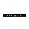 TARGHETTA SCRITTA POSTERIORE "125 G.T.R."