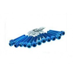 KIT VITI ANODIZZATE ERGAL BLU CARTER TRASMISSIONE SCOOTER MOTORE MINARELLI