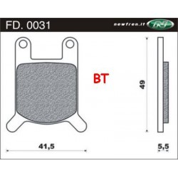 PASTIGLIE FRENO NEW FREEN FD0031BT TOURING