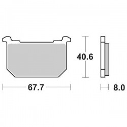 PASTIGLIE FRENO ANTERIORI KAWASAKI GPZ 400 Z400-550-650-750-1000