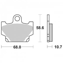 PASTIGLIE FRENO ANTERIORI YAMAHA XT600 4 VALVOLE XT600Z TENERE'