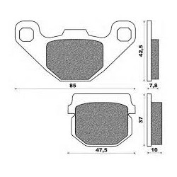 PASTIGLIE FRENO ANTERIORI APRILIA SCARABEO 50 2T-4T GILERA STALKER PEUGEOT KISBEE