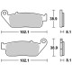 PASTIGLIE FRENO ANTERIORI/POSTERIORI FJS 400 SILVER WING'6-08 SILVER WING 600'01-10