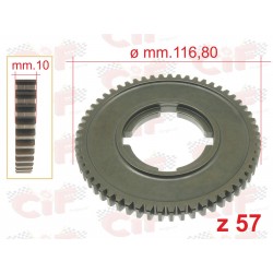 INGRANAGGIO CAMBIO 1A VELOCITA' Z57 VESPA PX 125 150 VESPA SPRINT 150 VESPA GT 125