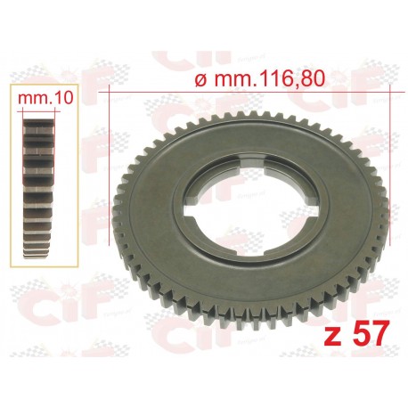 INGRANAGGIO CAMBIO 1A VELOCITA' Z57 VESPA PX 125 150 VESPA SPRINT 150 VESPA GT 125