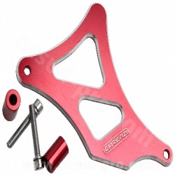 CARTERINO COPRI PIGNONE AM6 ALLUMINIO CNC ROSSO ANODIZZATO