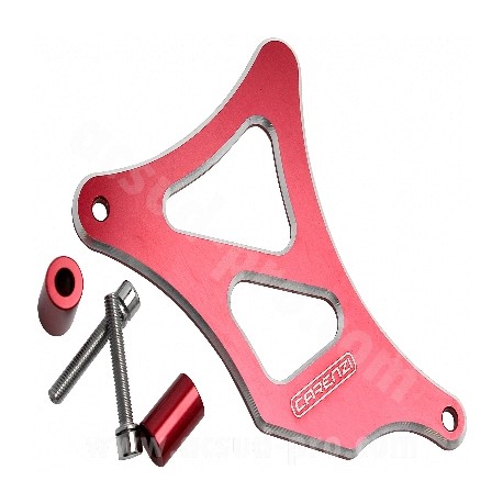 CARTERINO COPRI PIGNONE AM6 ALLUMINIO CNC ROSSO ANODIZZATO