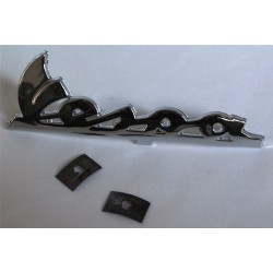 SCRITTA TARGHETTA ANTERIORE IN CORSIVO  VESPA 50 125 150 ET2 ET4 LUNGHEZZA 83MM