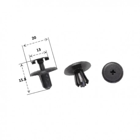 RIVETTO IN PLASTICA YAMAHA 902690707600