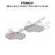 PASTIGLIE FRENO POSTERIORI YAMAHA XTZ 750 SUPER TENERE' PINZA SX