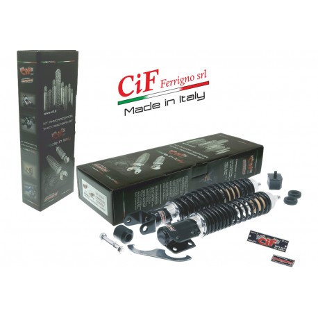 KIT AMMORTIZZATORI ANTERIORI E POSTERIORI COMPLETI SPORT TUNING VERSIONE SPORTIVA VESPA PX 125 150 200