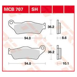 PASTIGLIE FRENO POSTERIORI BMW K100 R1100 GS R1200 GS