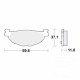 PASTIGLIE FRENO POSTERIORI YAMAHA YP400 MAJESTY XP500 T MAX