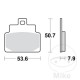 PASTIGLIE FRENO ANTERIORI/POSTERIORI APRILIA SCARABEO 100 LEONARDO 125-150 SR 125