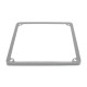 CORNICE TARGA IN ACCIAIO INOX PER MOTO E VESPA 80 125 150 160 180 200 MM 173X173 - TARGHE VECCHIE