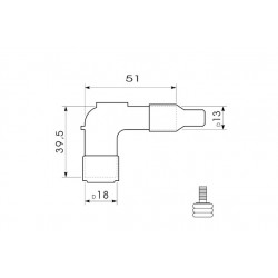 ATTACCO CANDELA NGK LB05F