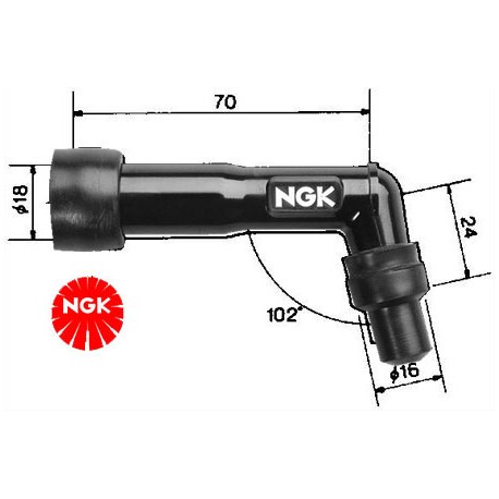 ATTACCO CANDELA NGK XD05F