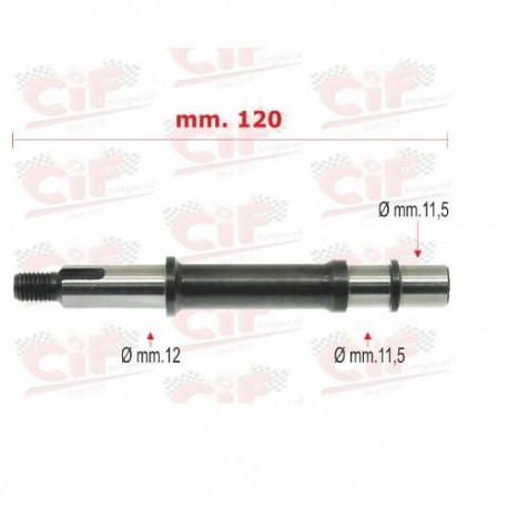 PERNO PER INGRANAGGIO MULTIPLO VESPA PX VESPA SPRINT LATO RUOTA 12MM SEDE CUSCINETTO 12MM